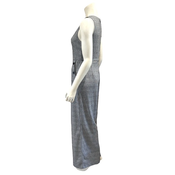 June & Hudson Glen Plaid Houndstooth Wide Leg Jumpsuit - Picture 12 of 16